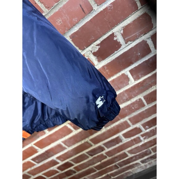 Vintage Y2k Starter Jacket University of Virginia UVA Cavaliers Blue Adult Large - Picture 4 of 9